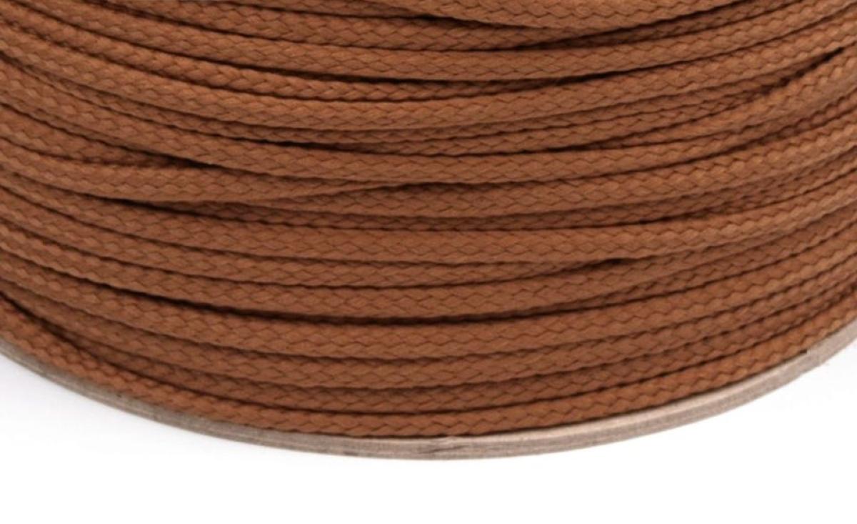 Kordel uni - hellbraun Ø4mm Polyester